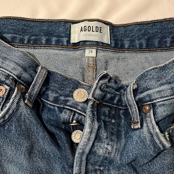 Agolde shorts size 24-good condition - Picture 2 of 4